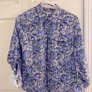 Talbots lightweight button up shirt